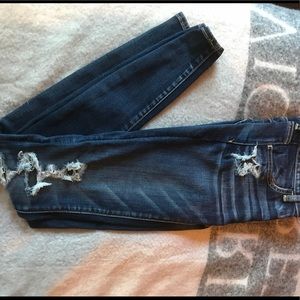 American Eagle ripped jeans